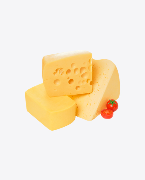 Cheese Blocks Set PNG