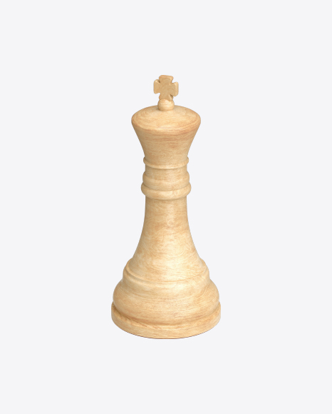 Chess White King Piece