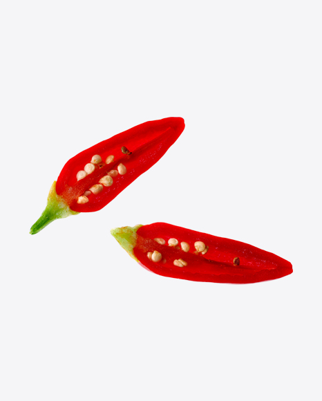 Red Chili Pepper Slices PNG