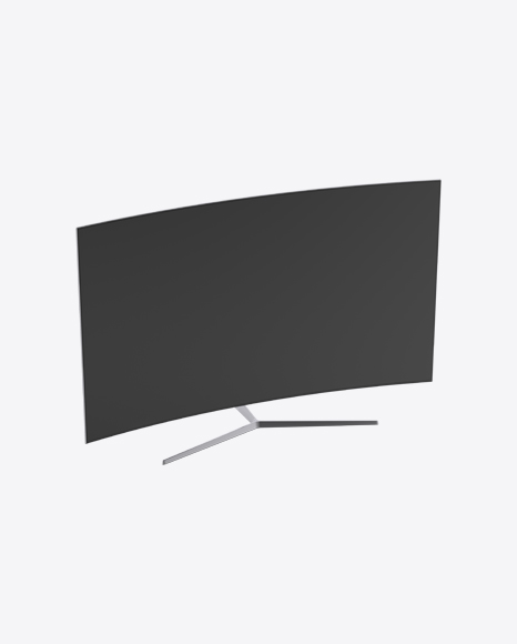 Curved TV Screen PNG