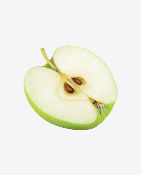 Half of Green Apple PNG
