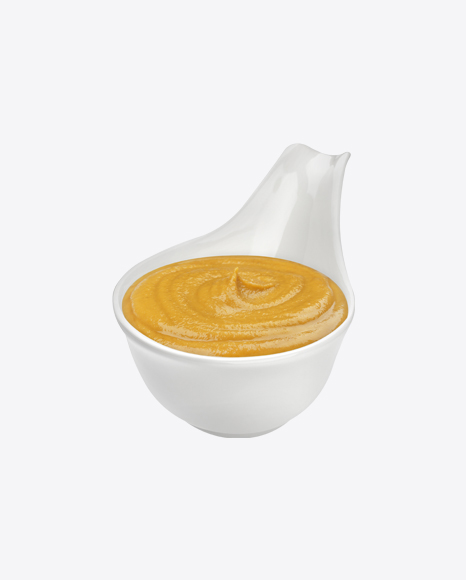 Mustard in Ceramic Bowl PNG