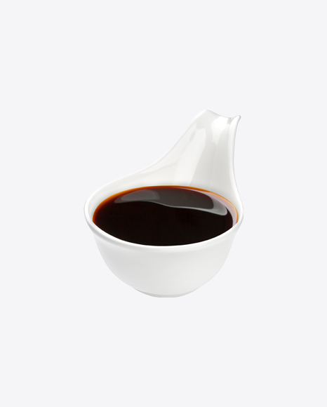 Soy Sauce in Ceramic Spoon PNG
