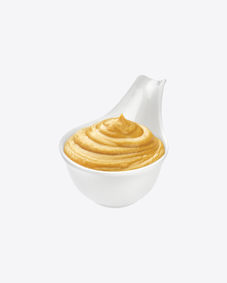 Mustard in Ceramic Bowl PNG