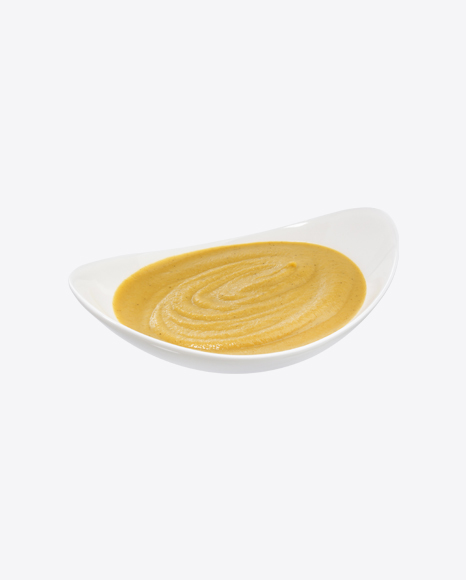 Mustard in Ceramic Bowl PNG