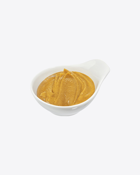 Mustard in Ceramic Bowl PNG