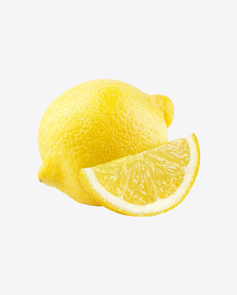 Lemon with Slice PNG