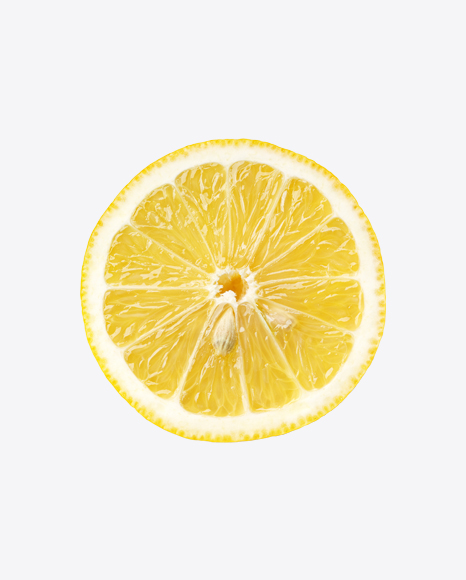 Lemon Slice with Seeds PNG