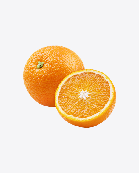 Orange with Half PNG
