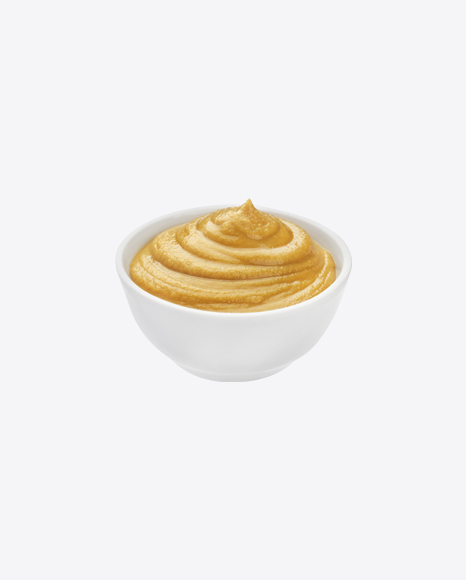Mustard in Ceramic Bowl PNG