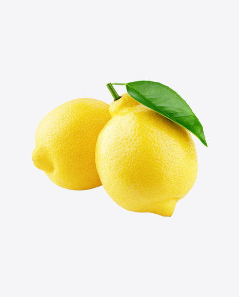 Lemons with Leaf PNG