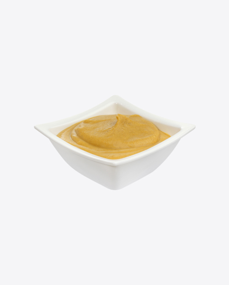 Mustard in Ceramic Bowl PNG