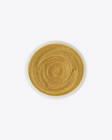 Mustard in Ceramic Bowl PNG