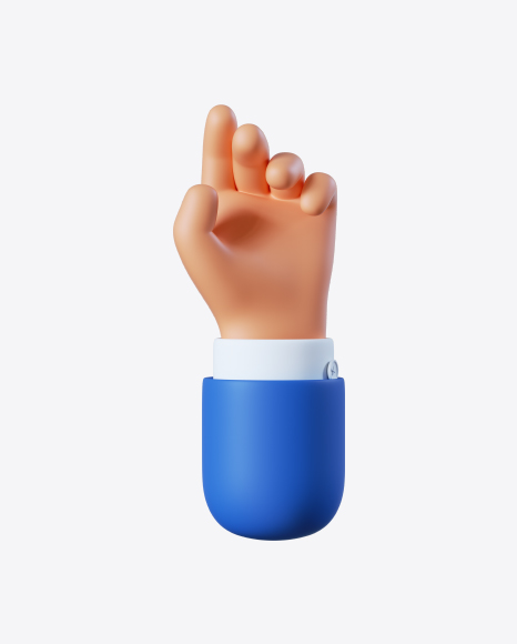 Cartoon Hand Relax Gesture PNG