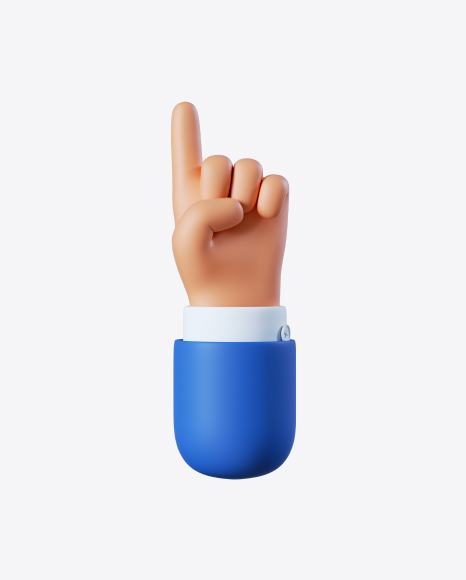 Cartoon Hand Pointing Gesture PNG