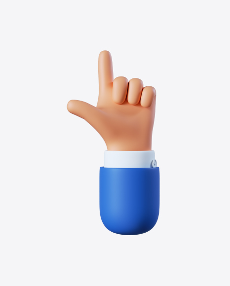 Cartoon Hand Pointing Gesture PNG