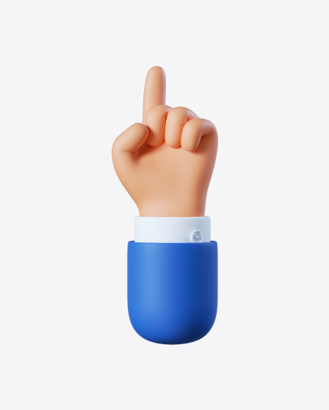 Cartoon Hand Pointing Gesture PNG