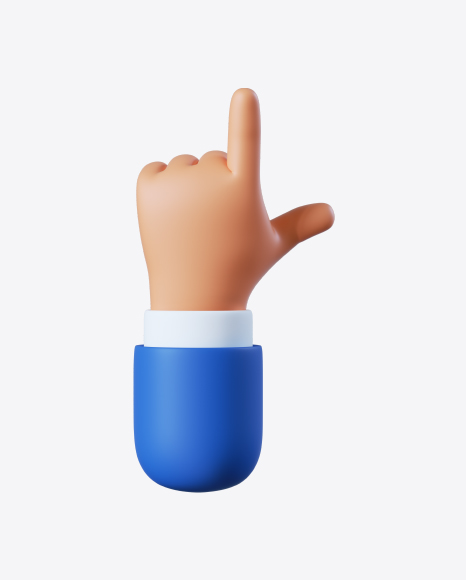 Cartoon Hand Pointing Gesture PNG