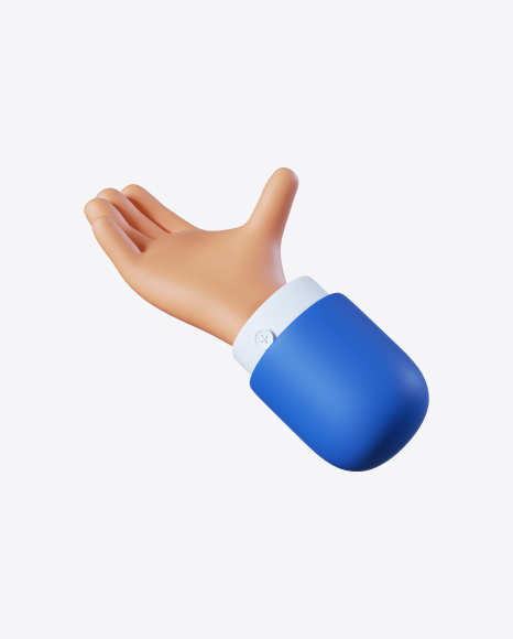 Cartoon Hand Open Gesture PNG