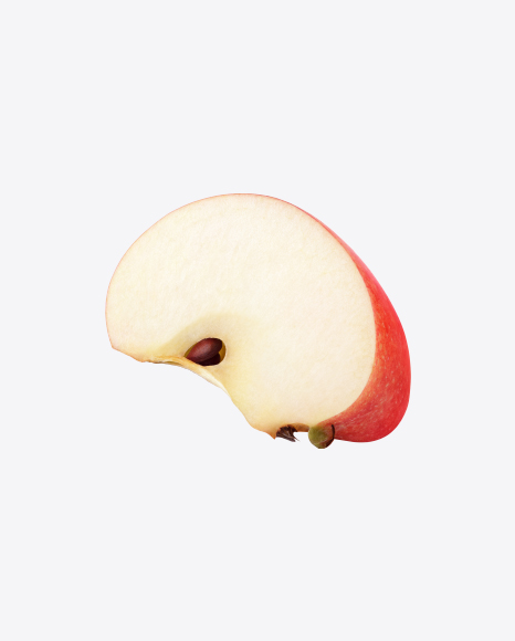 Red Apple Slice PNG