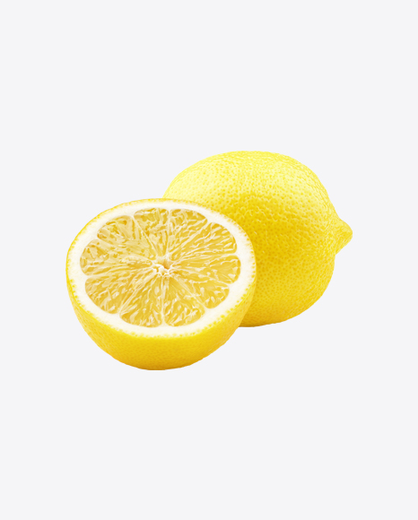 Lemon with Half PNG