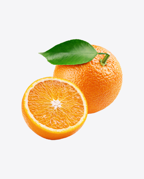 Orange with Half PNG