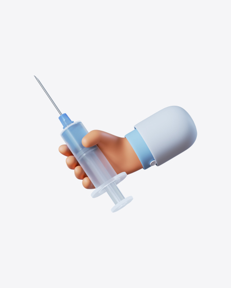 Doctor Hand with Syringe PNG