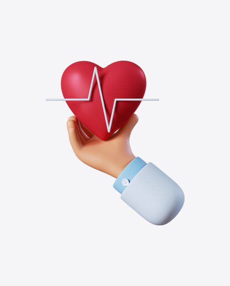 Doctor Hand with Heart PNG