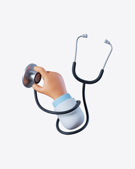 Doctor Hand with Stethoscope PNG