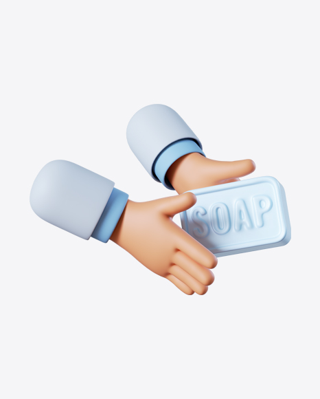 Doctor Hand Holding Soap PNG