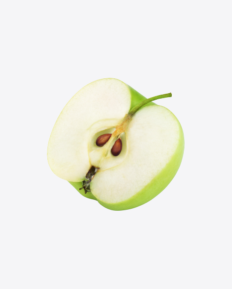 Half of Green Apple PNG
