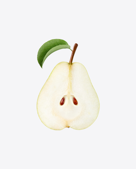 Half of Green Pear