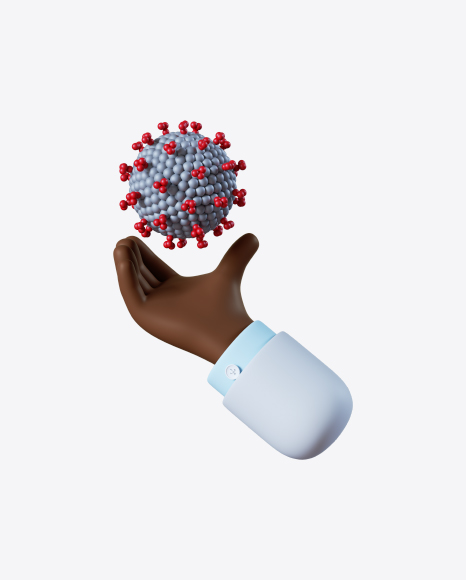 Doctor Hand Holding Coronavirus PNG