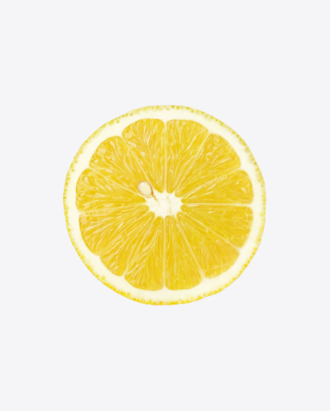 Lemon Slice with Seed PNG