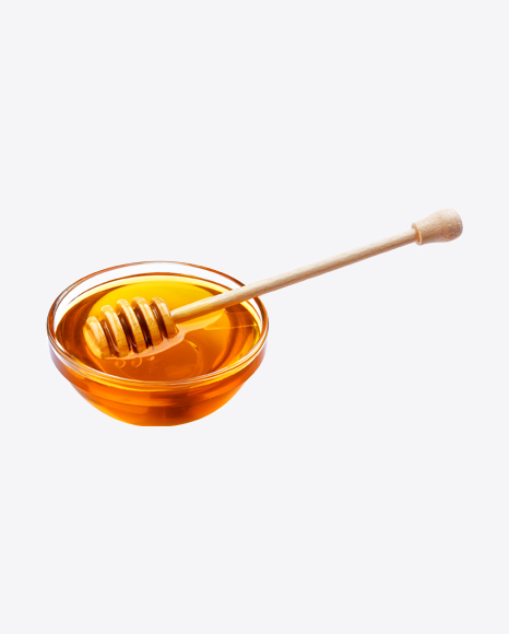 Honey Bowl w/ Wooden Dipper PNG
