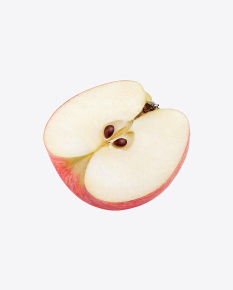 Half of Red Apple PNG
