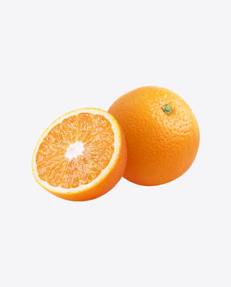 Orange with Half PNG