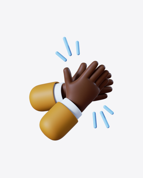 Cartoon Hands Clapping PNG