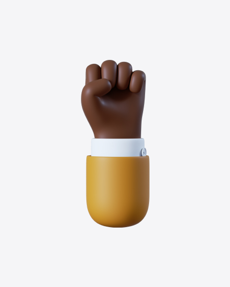 Cartoon Hand Fist Gesture PNG