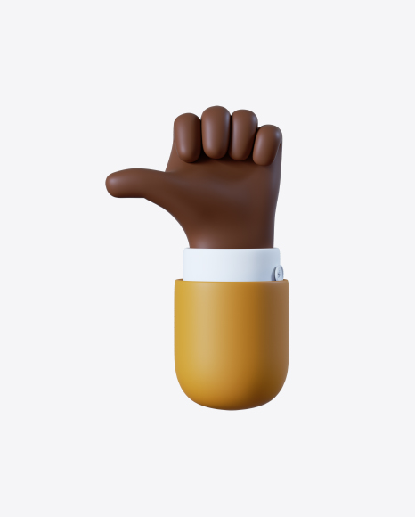 Cartoon Hand Thumbs Up Gesture PNG