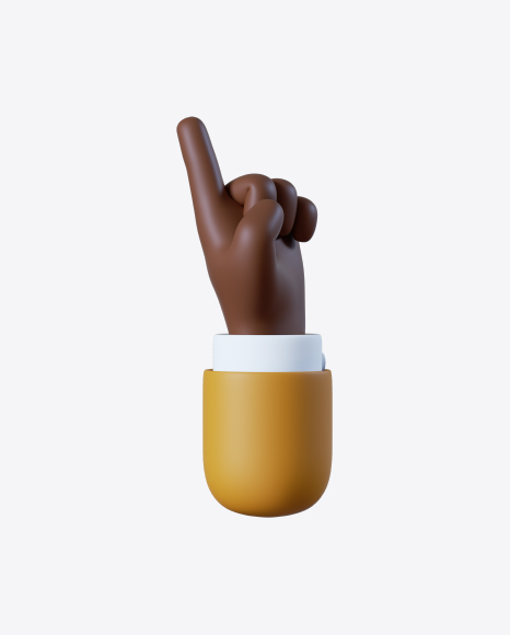 Cartoon Hand Pointing Gesture PNG