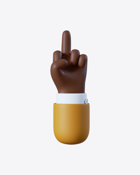 Cartoon Hand Middle Finger Gesture PNG