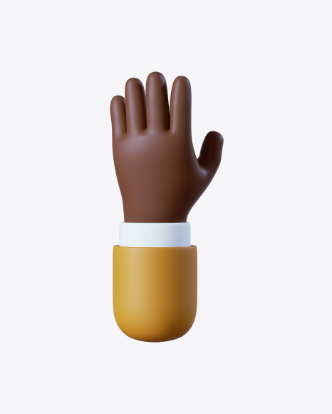 Cartoon Open Hand Gesture PNG