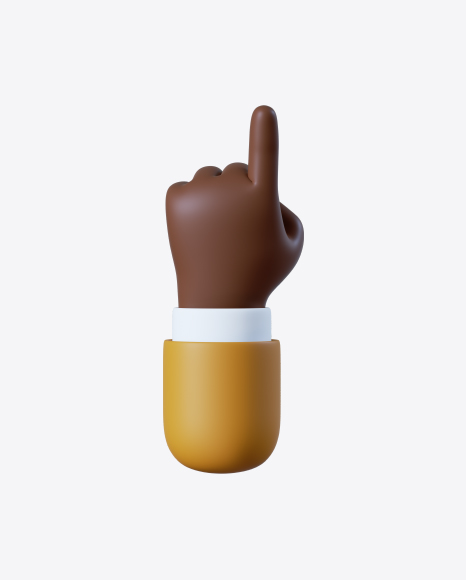 Cartoon Hand Pointing Gesture PNG