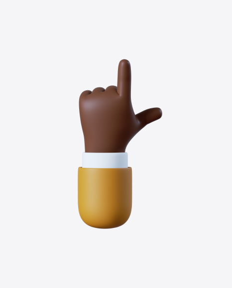 Cartoon Hand Pointing Gesture PNG