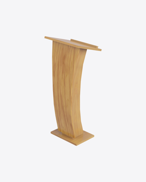 Curved Wooden Rostrum
