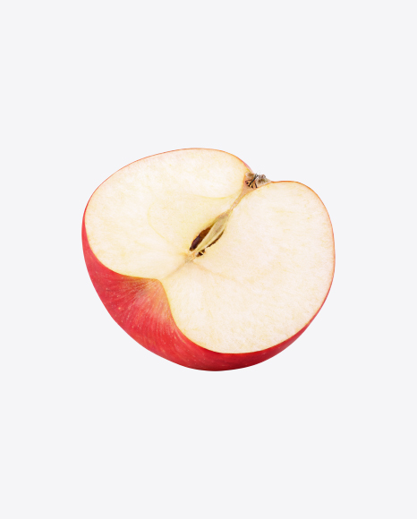 Half of Red Apple PNG