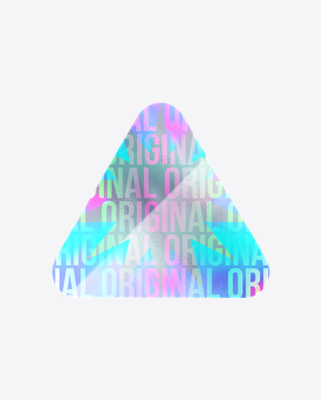 Triangle Holographic Sticker PNG