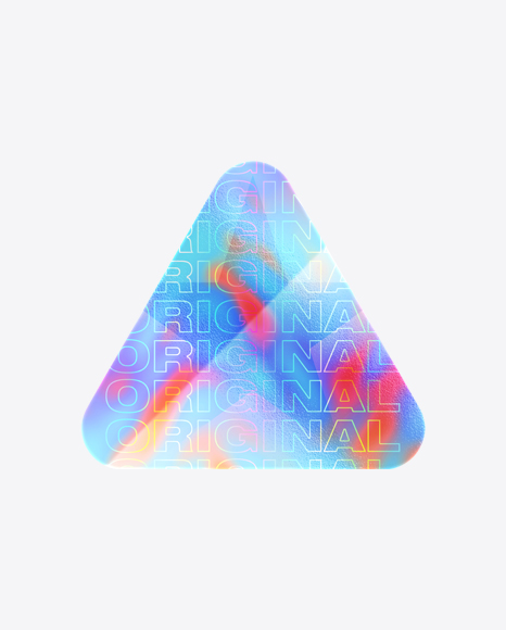 Triangle Holographic Sticker PNG
