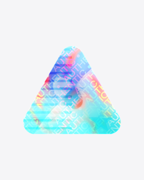 Triangle Holographic Sticker PNG